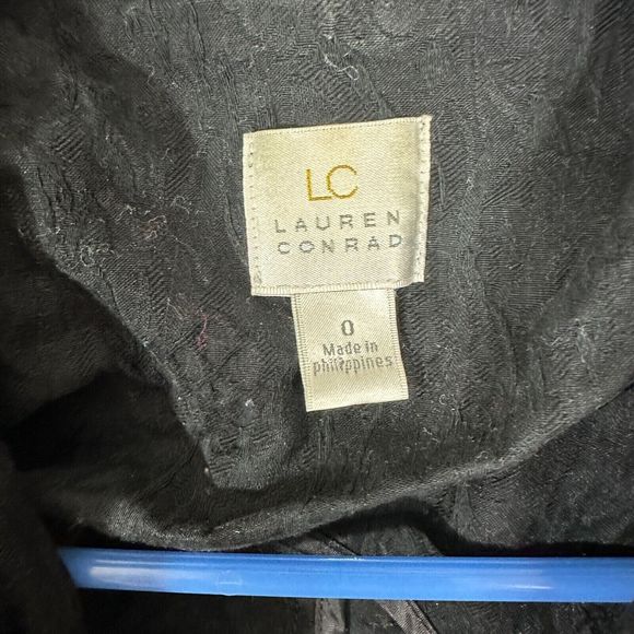 Black Lauren Conrad Jacket Black  Womens Size 0 - Picture 3 of 11